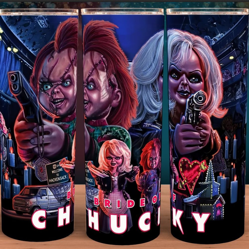 The Bride of Chucky with Tiffany Cup Mug Tumbler